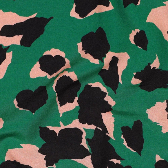 Viscose- Animal Skin (GREEN)