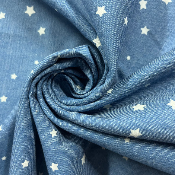 Denim Chambray- Stars