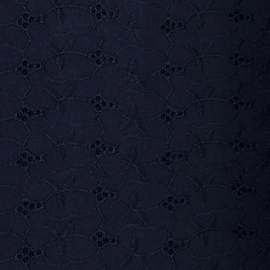 Floral Cotton Anglaise (Navy)