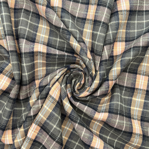 Brushed Cotton Tartan- Muted